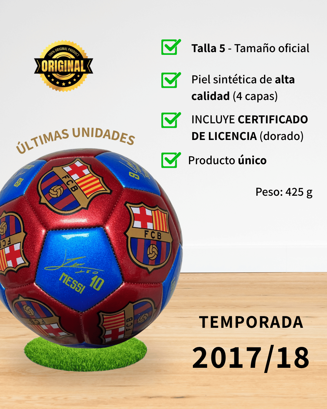 ⚽ Balón FC Barcelona 2017/18 · Licenciado